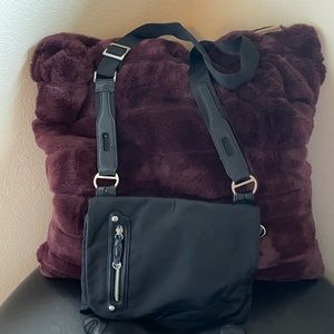TUMI nylon/leather crossbody